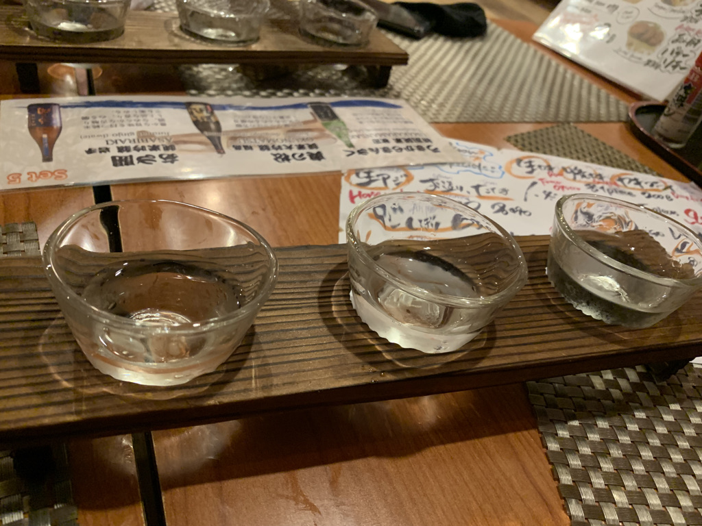 鮨 郷土居酒屋 三陸 東北の日本酒 飲み比べセット